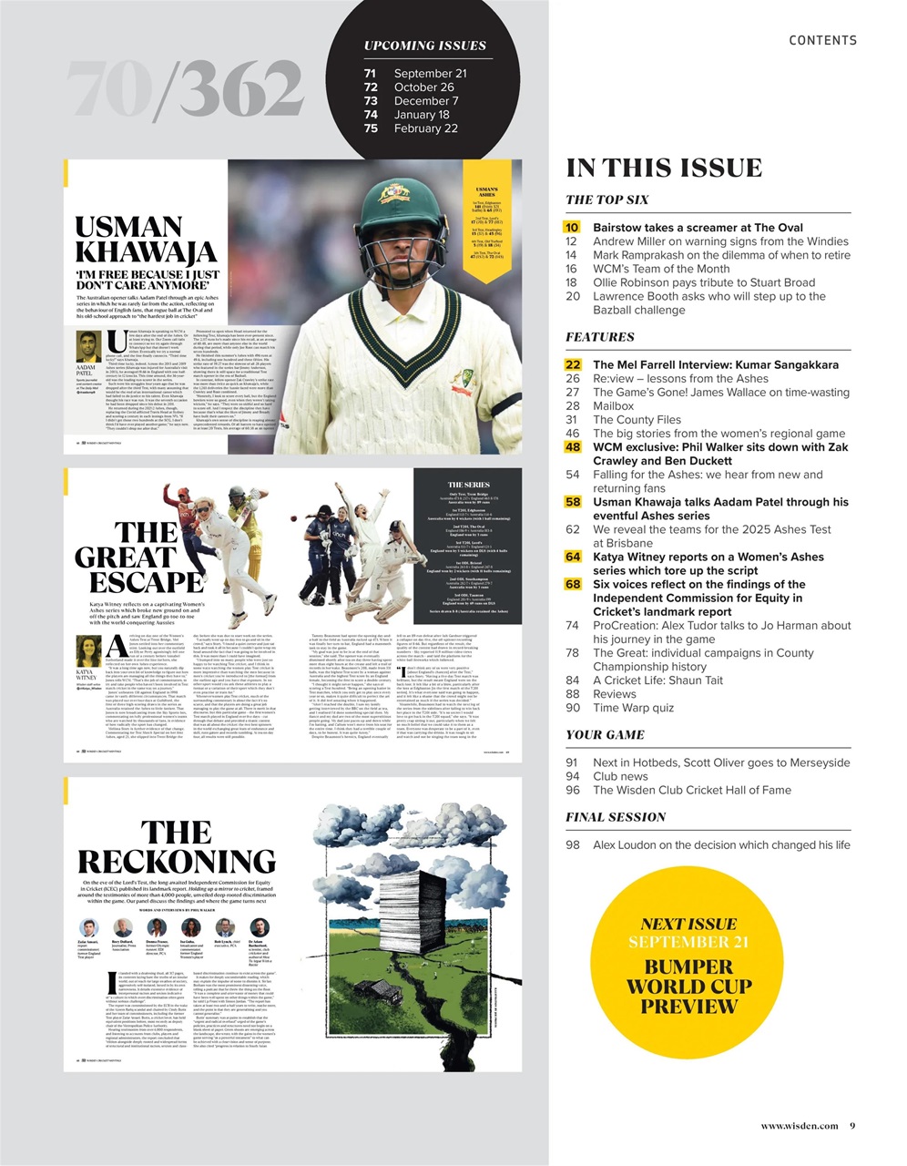 Wisden Cricket Monthly Preview Pages