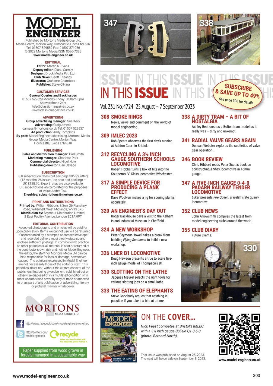 Model Engineer Preview Pages