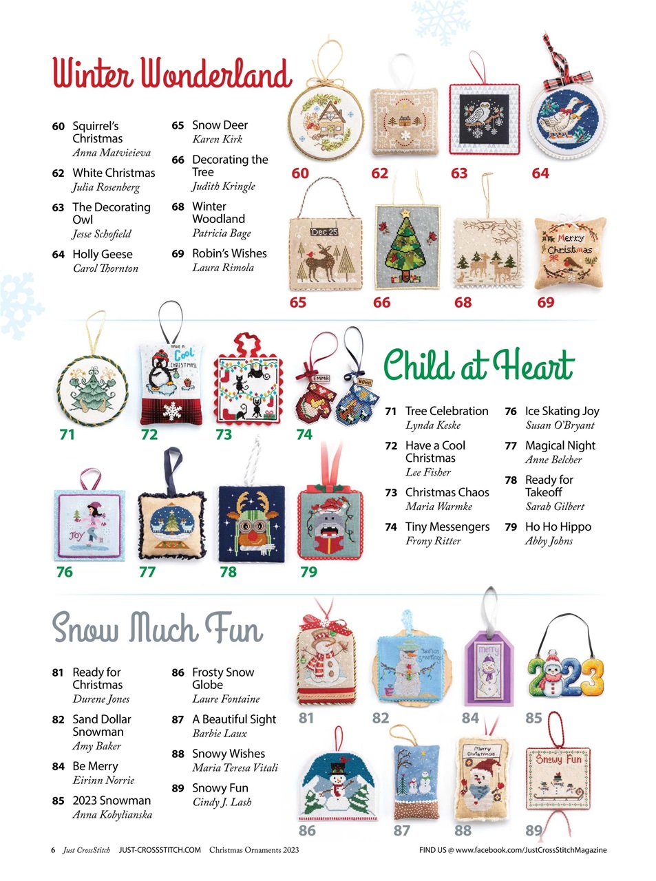 Just CrossStitch Preview Pages