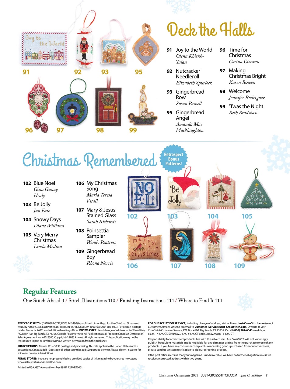 Just CrossStitch Preview Pages