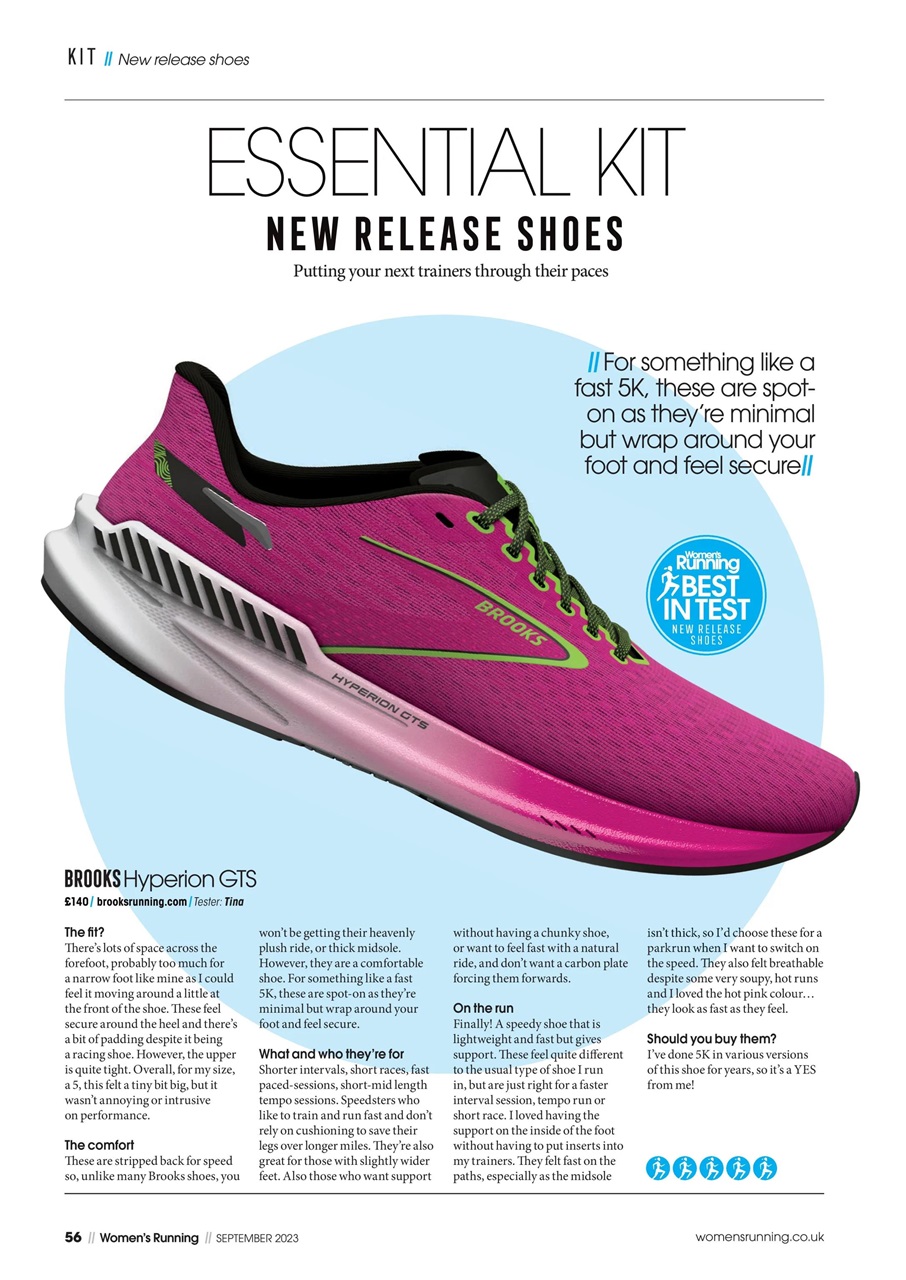 Women’s Running Preview Pages