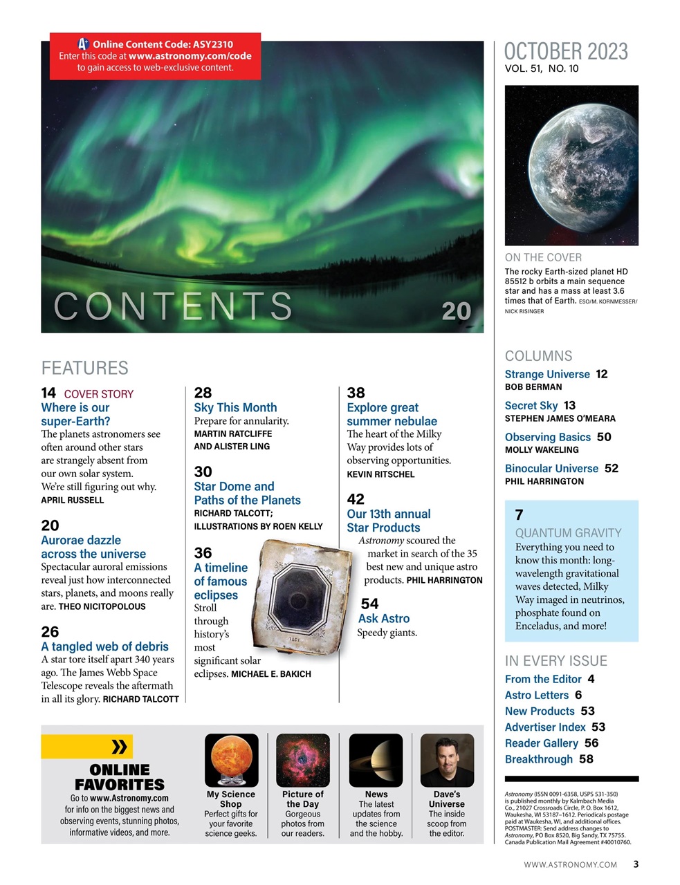 Astronomy Preview Pages
