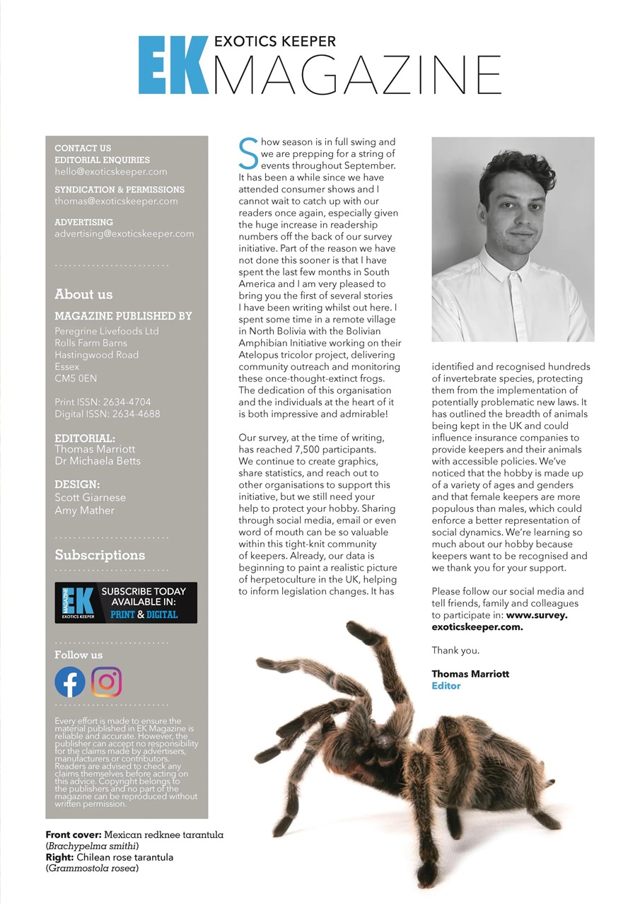 Exotics Keeper Preview Pages