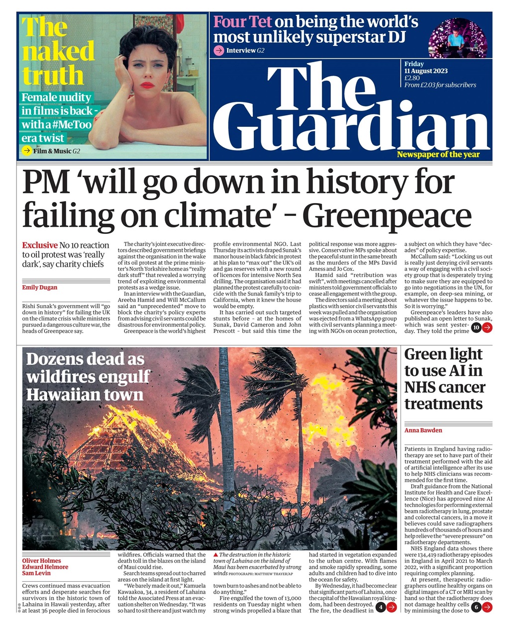The Guardian Newspaper Preview Pages