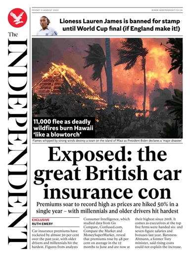 The Independent Daily Edition Newspaper issue 