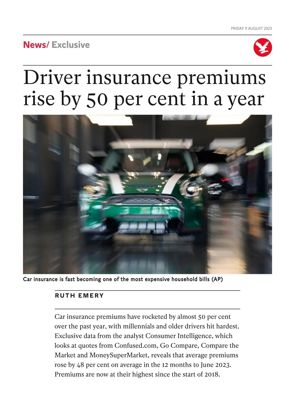 The Independent Daily Edition Newspaper Preview Pages