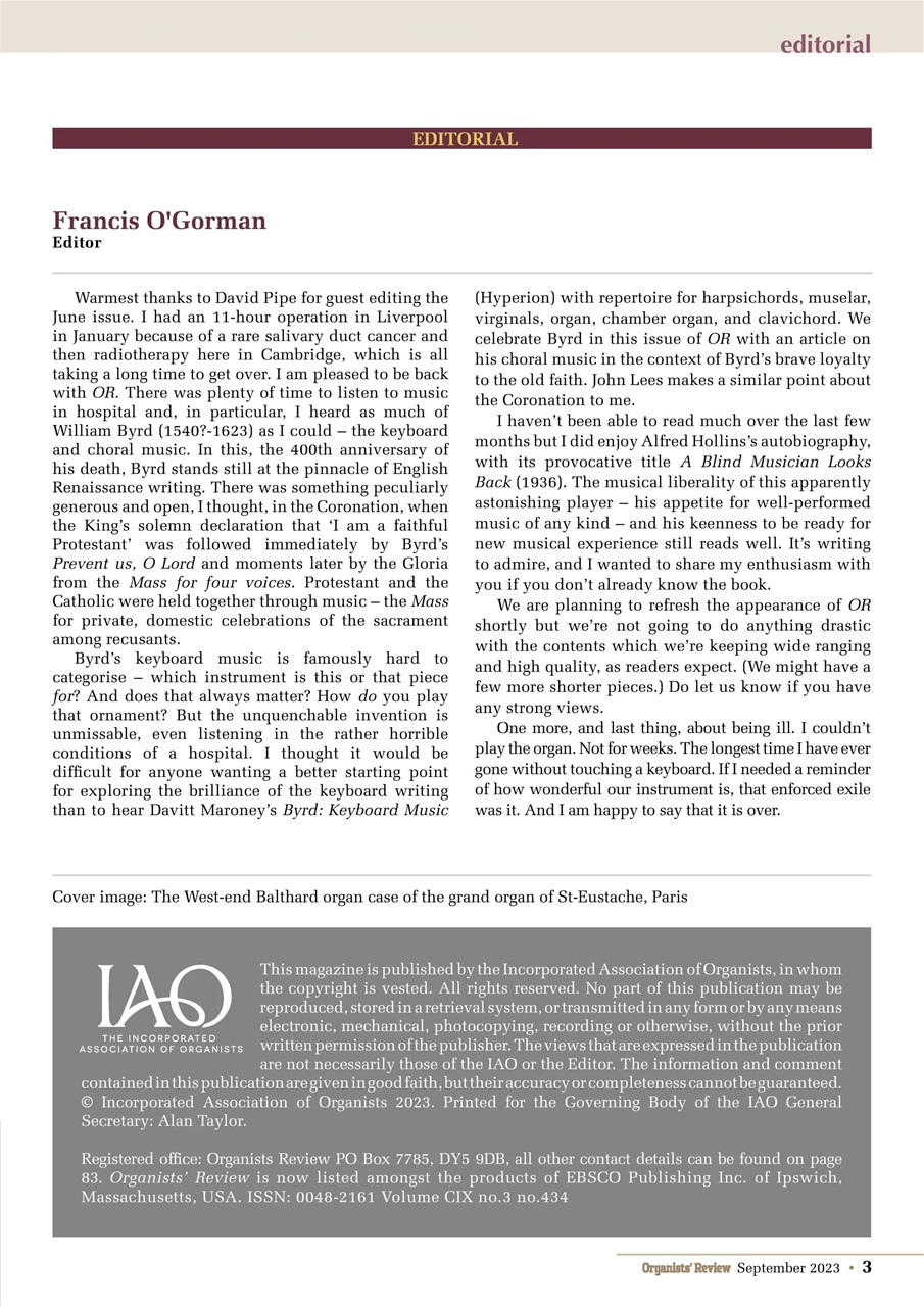 Organists' Review Preview Pages