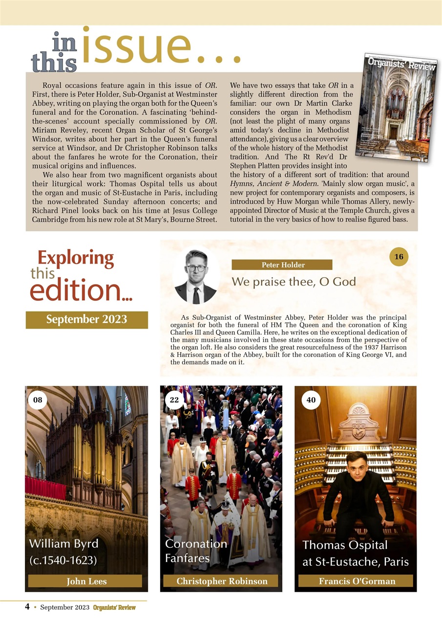 Organists' Review Preview Pages
