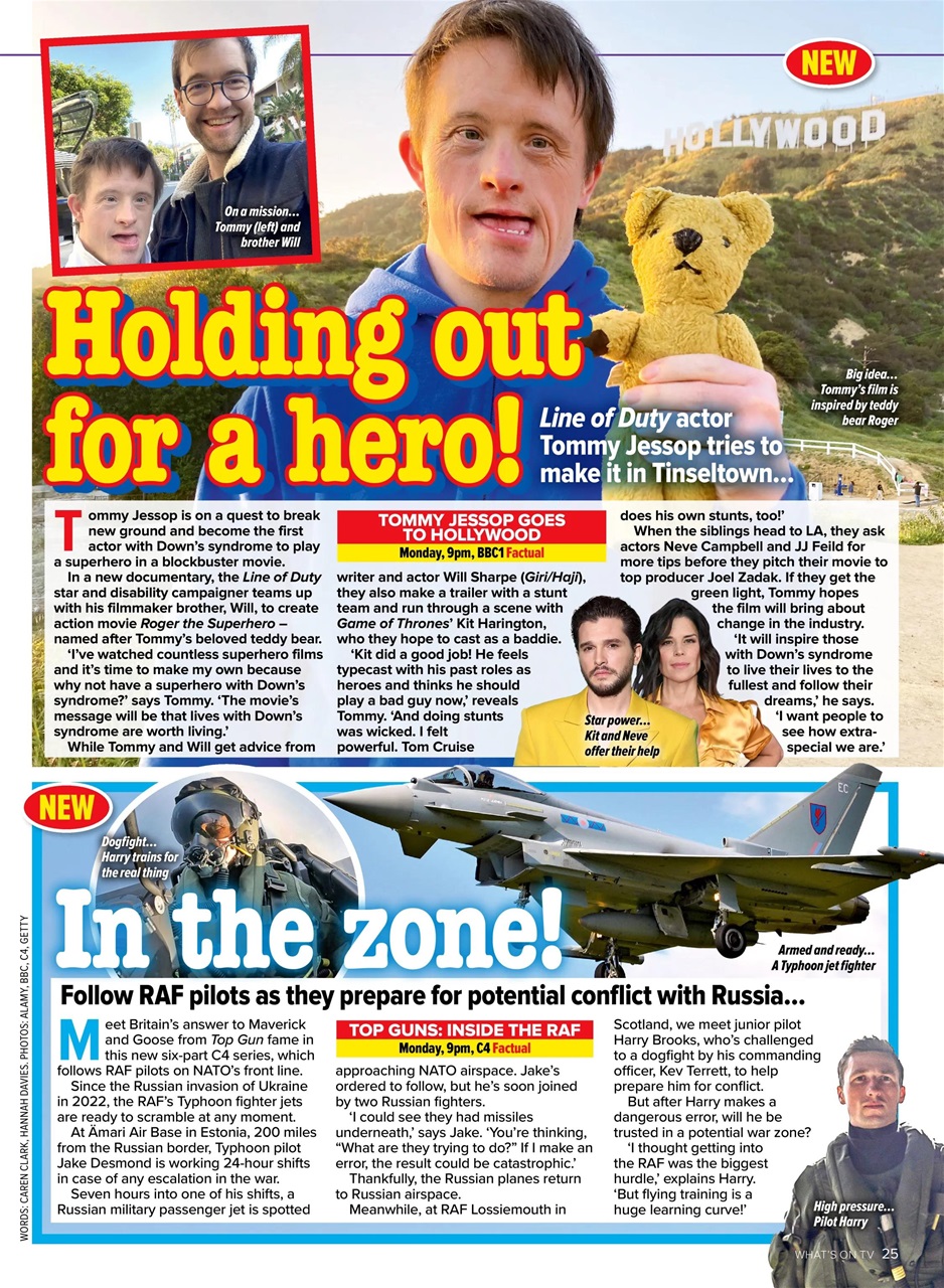 What's on TV Preview Pages