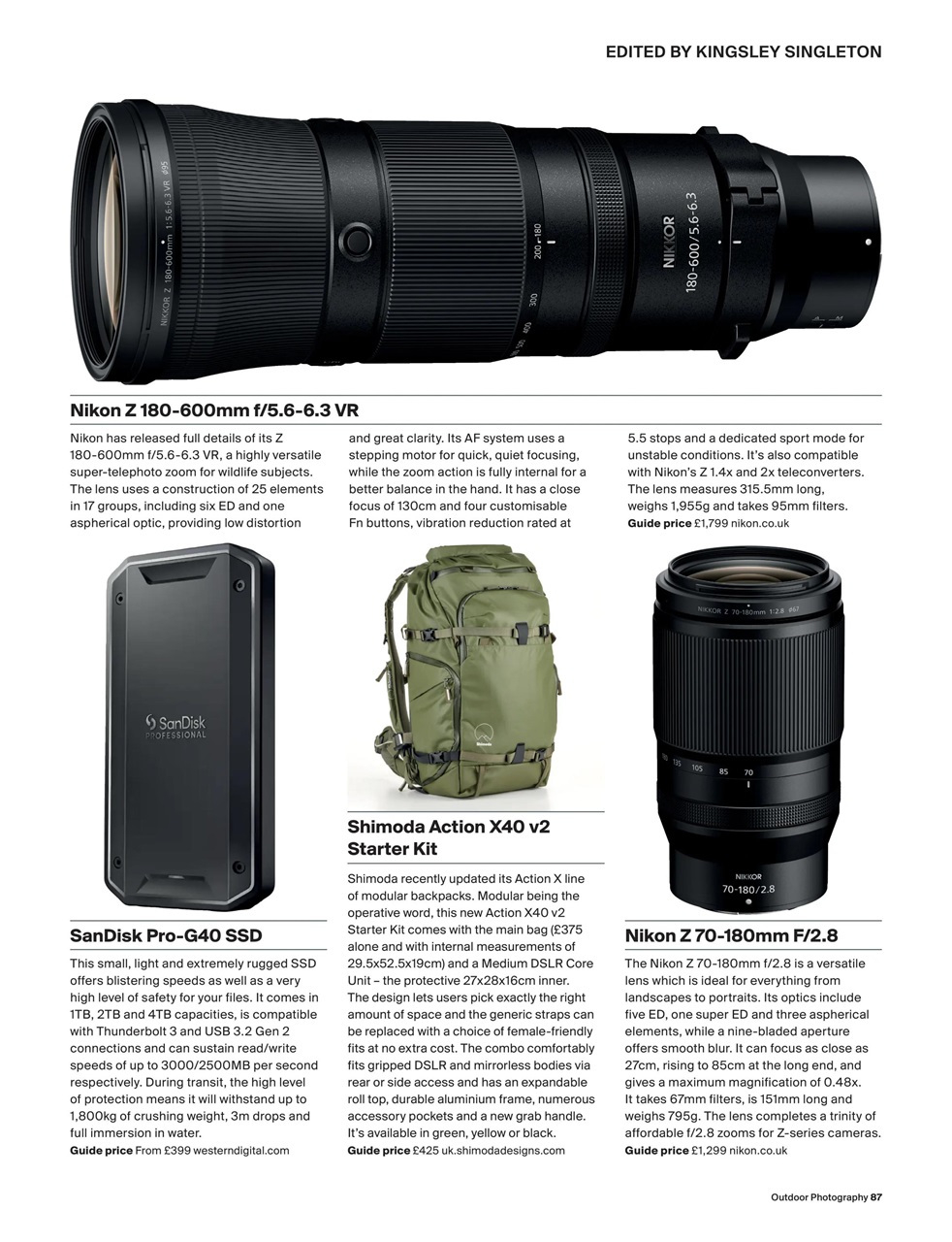 Outdoor Photography Preview Pages