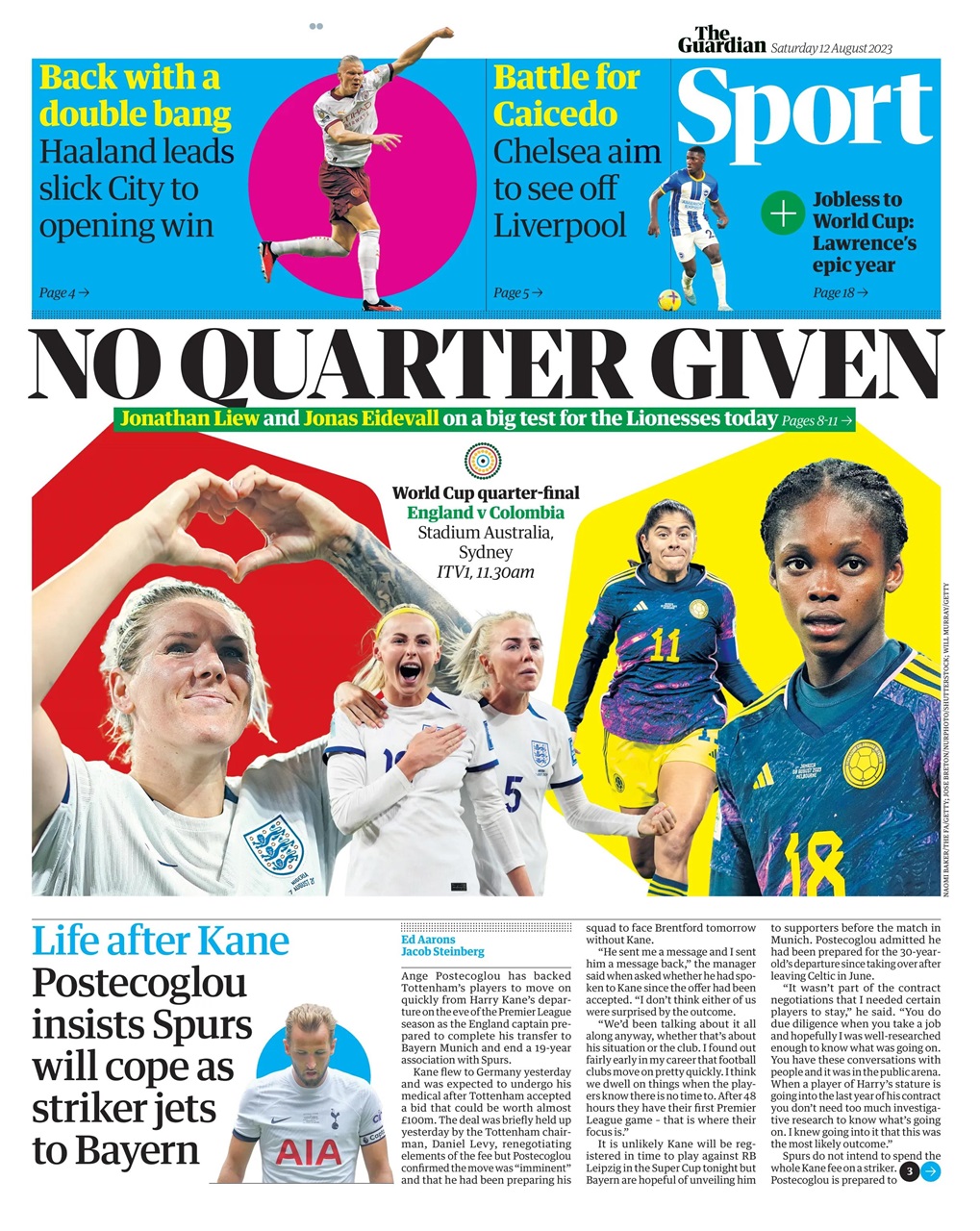 The Guardian Newspaper Preview Pages