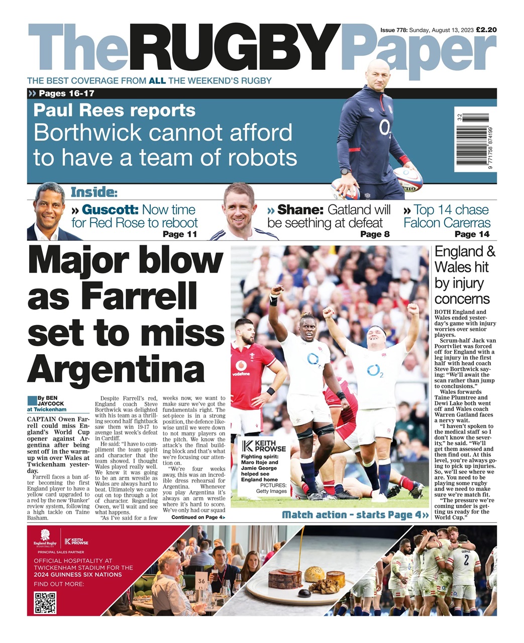 The Rugby Paper Preview Pages