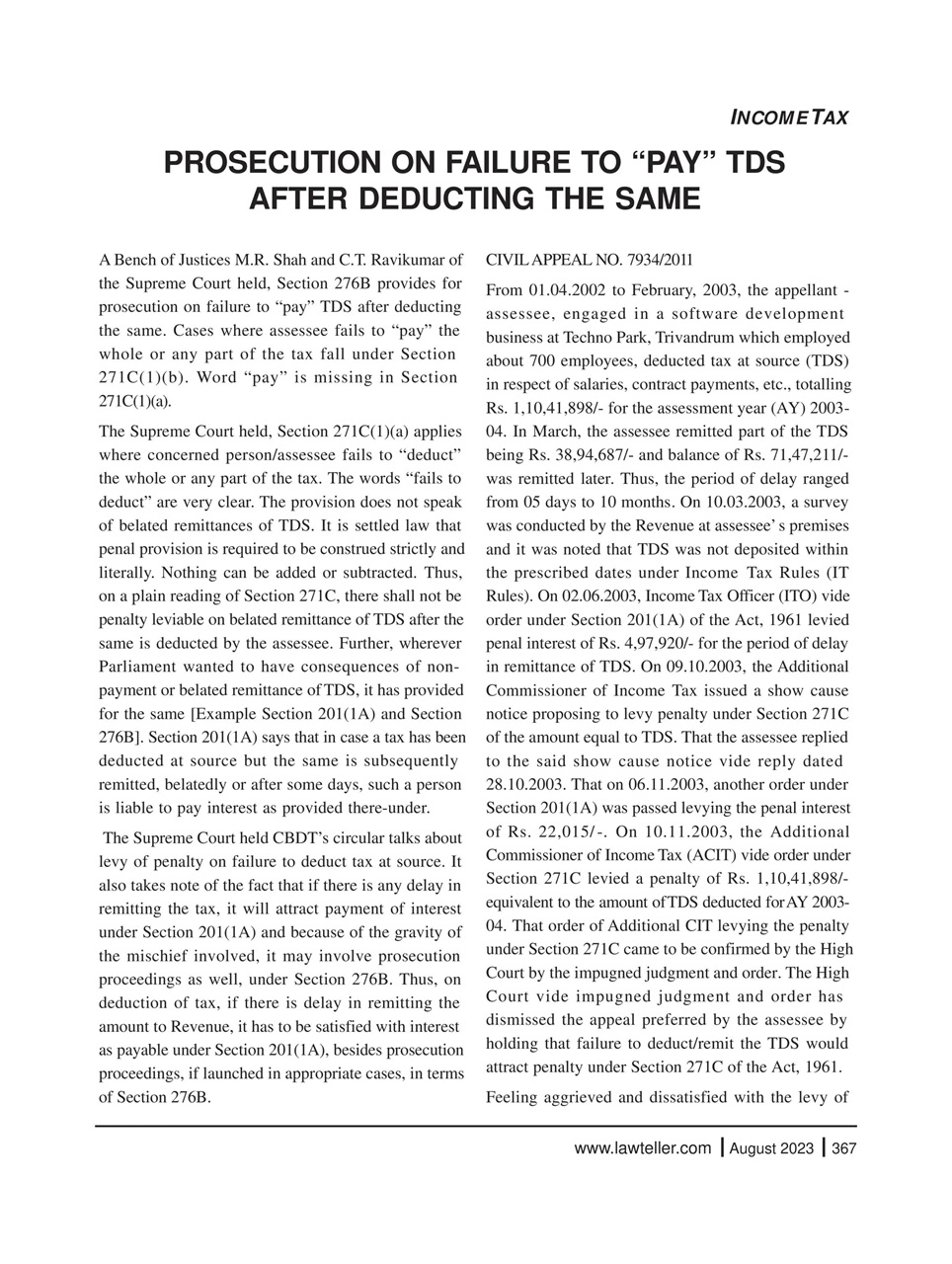 Lawteller – A Legal Awareness Magazine Preview Pages