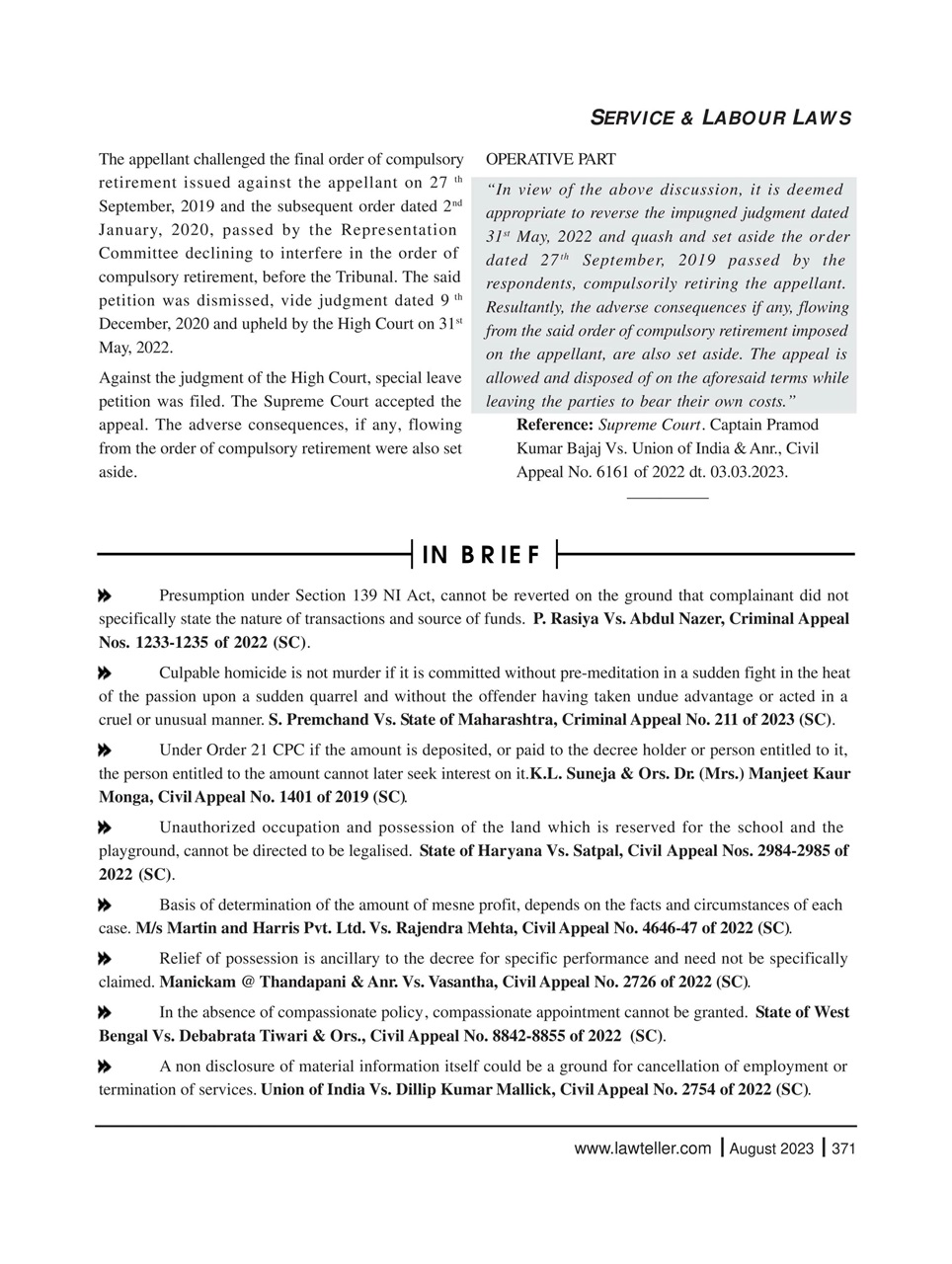 Lawteller – A Legal Awareness Magazine Preview Pages