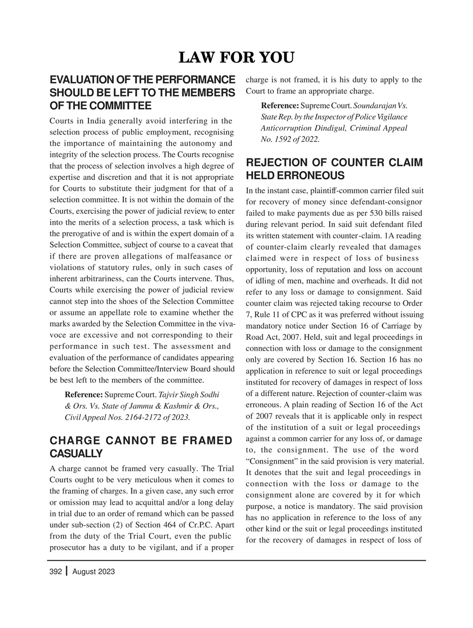 Lawteller – A Legal Awareness Magazine Preview Pages