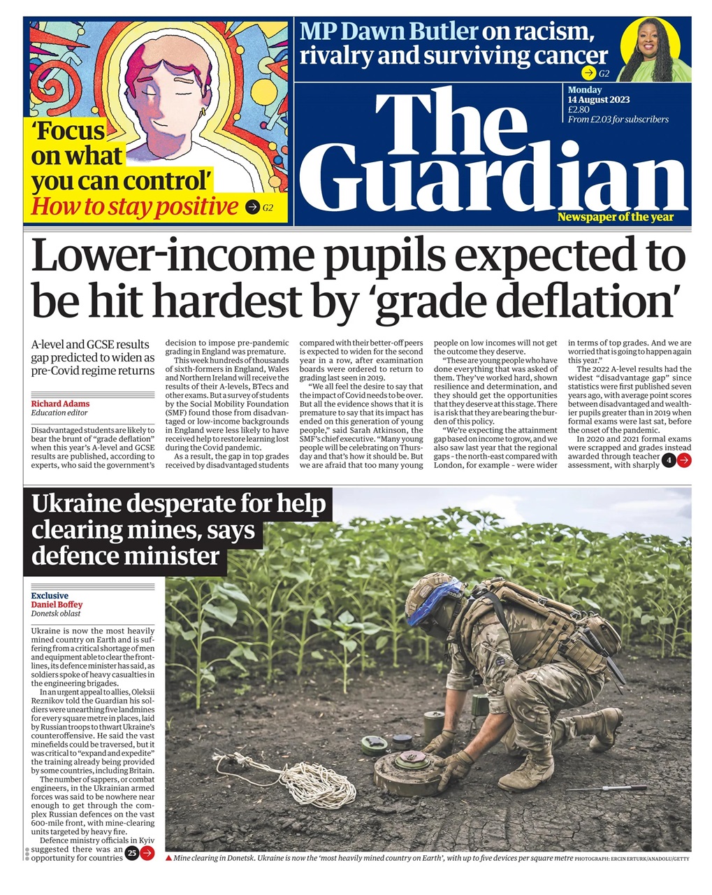 The Guardian Newspaper Preview Pages