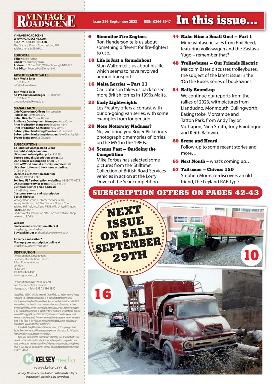 Vintage Roadscene Preview Pages