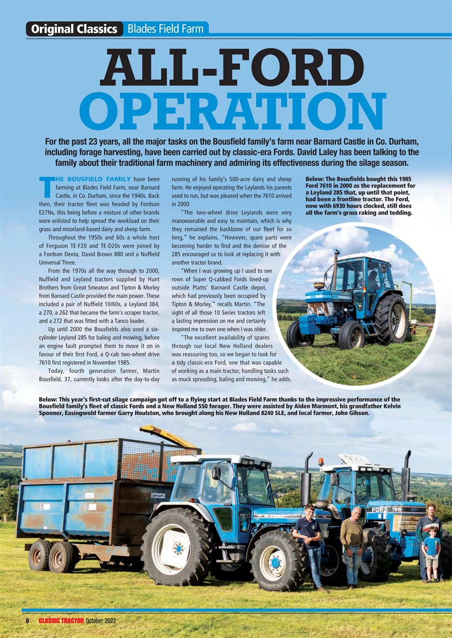 Classic Tractor Preview Pages