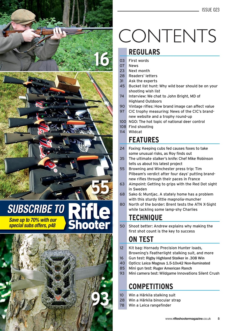 Rifle Shooter Preview Pages
