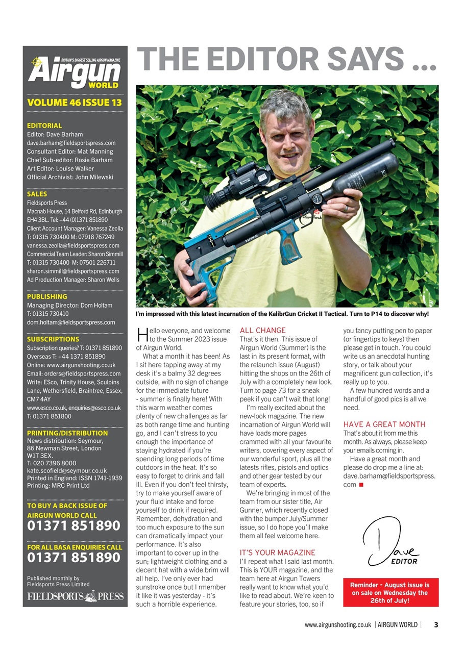 Airgun World Preview Pages