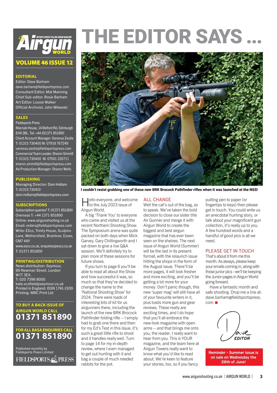 Airgun World Preview Pages