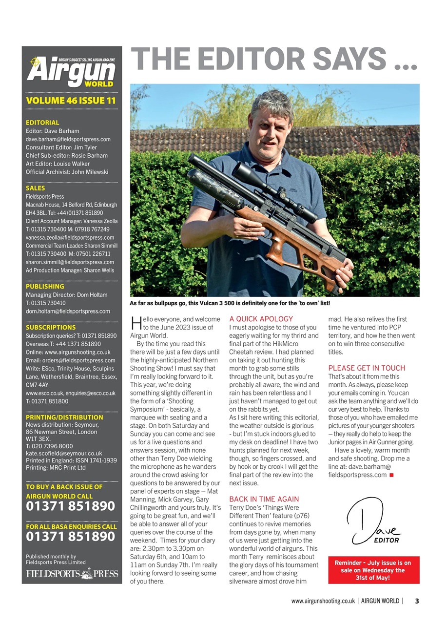 Airgun World Preview Pages