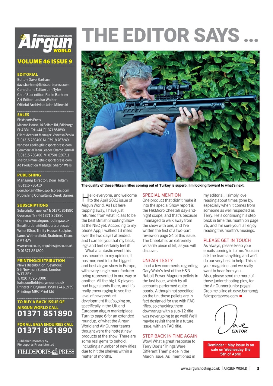 Airgun World Preview Pages