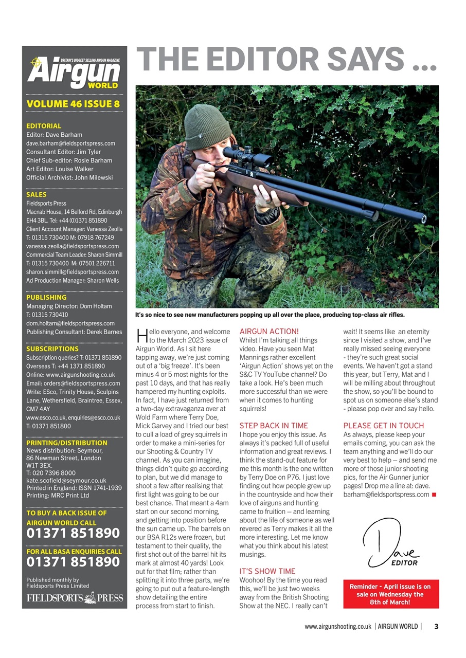 Airgun World Preview Pages