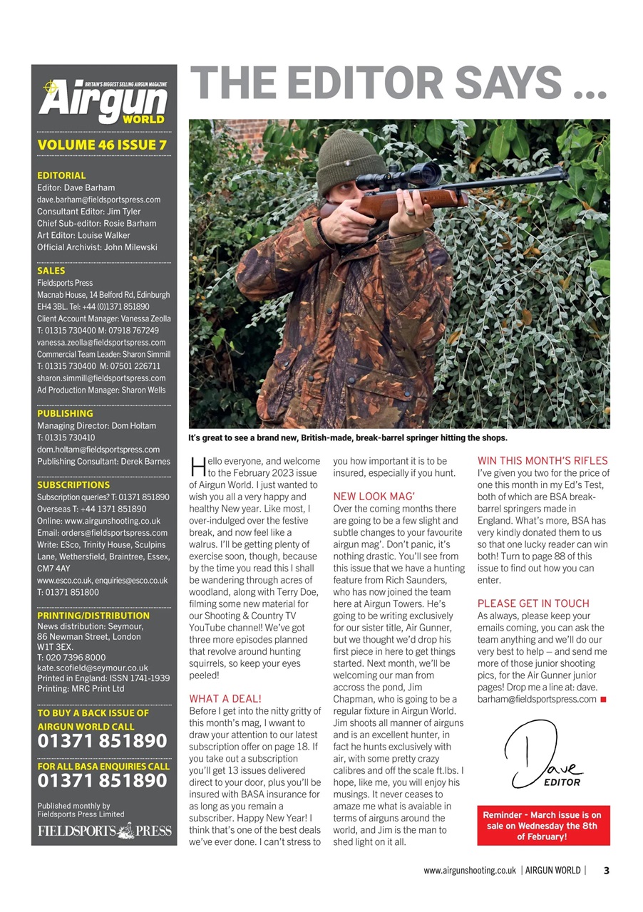 Airgun World Preview Pages