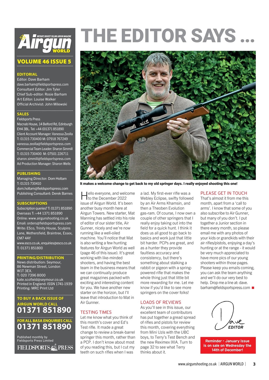 Airgun World Preview Pages
