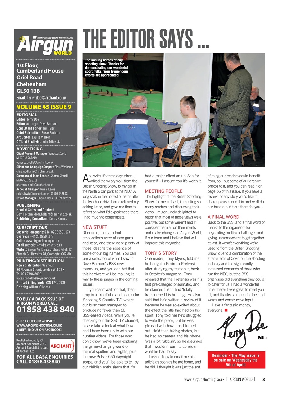 Airgun World Preview Pages