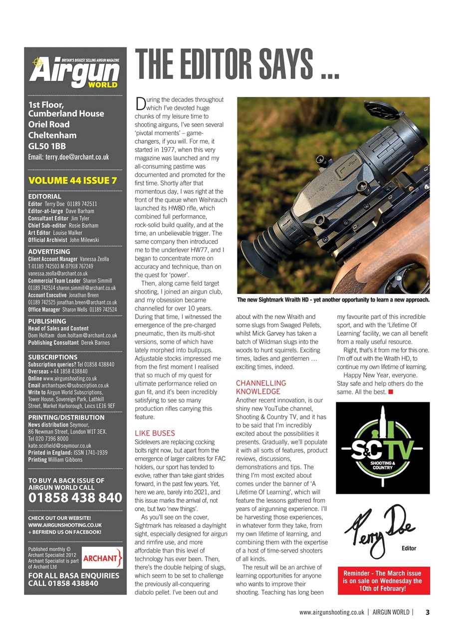 Airgun World Preview Pages