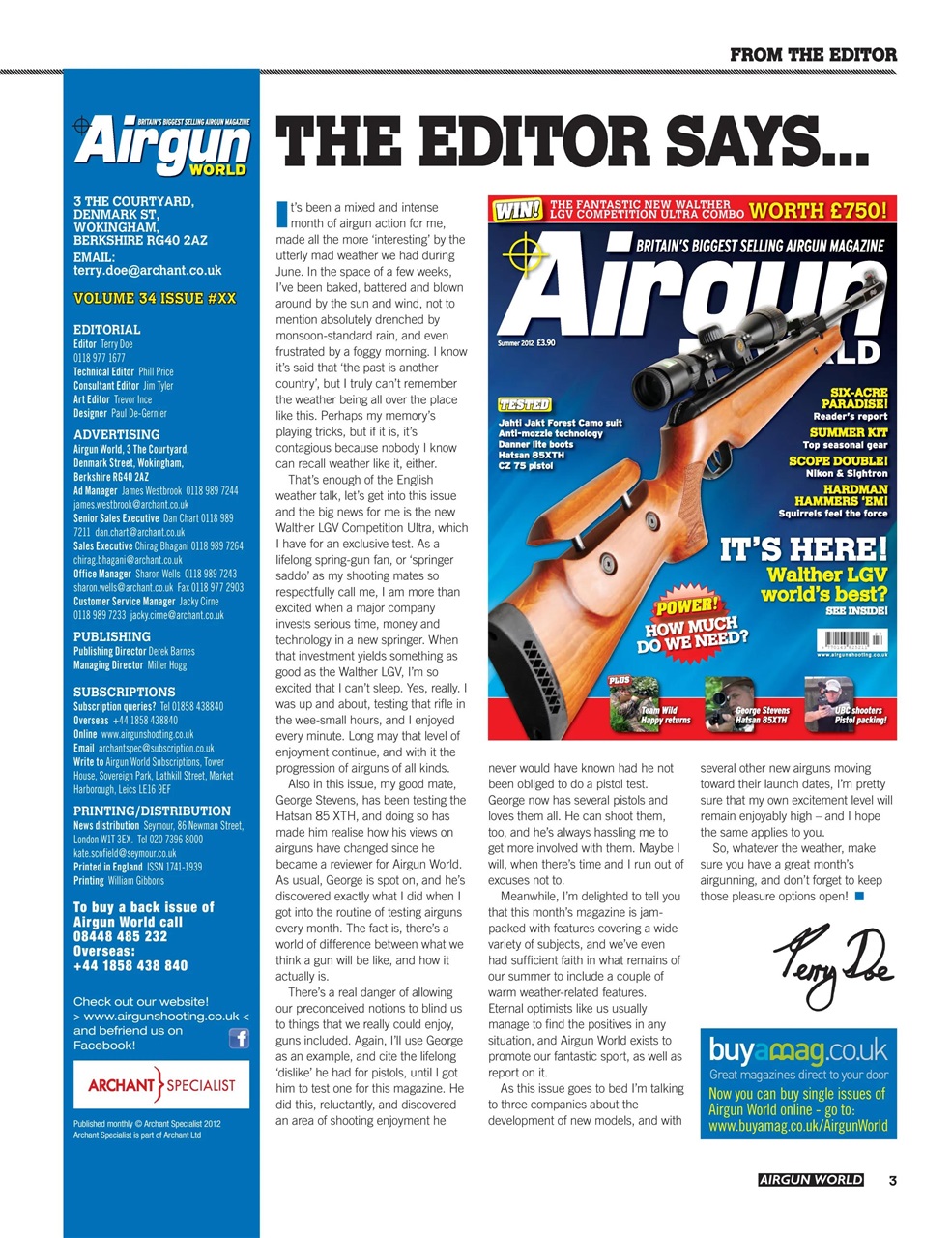 Airgun World Preview Pages
