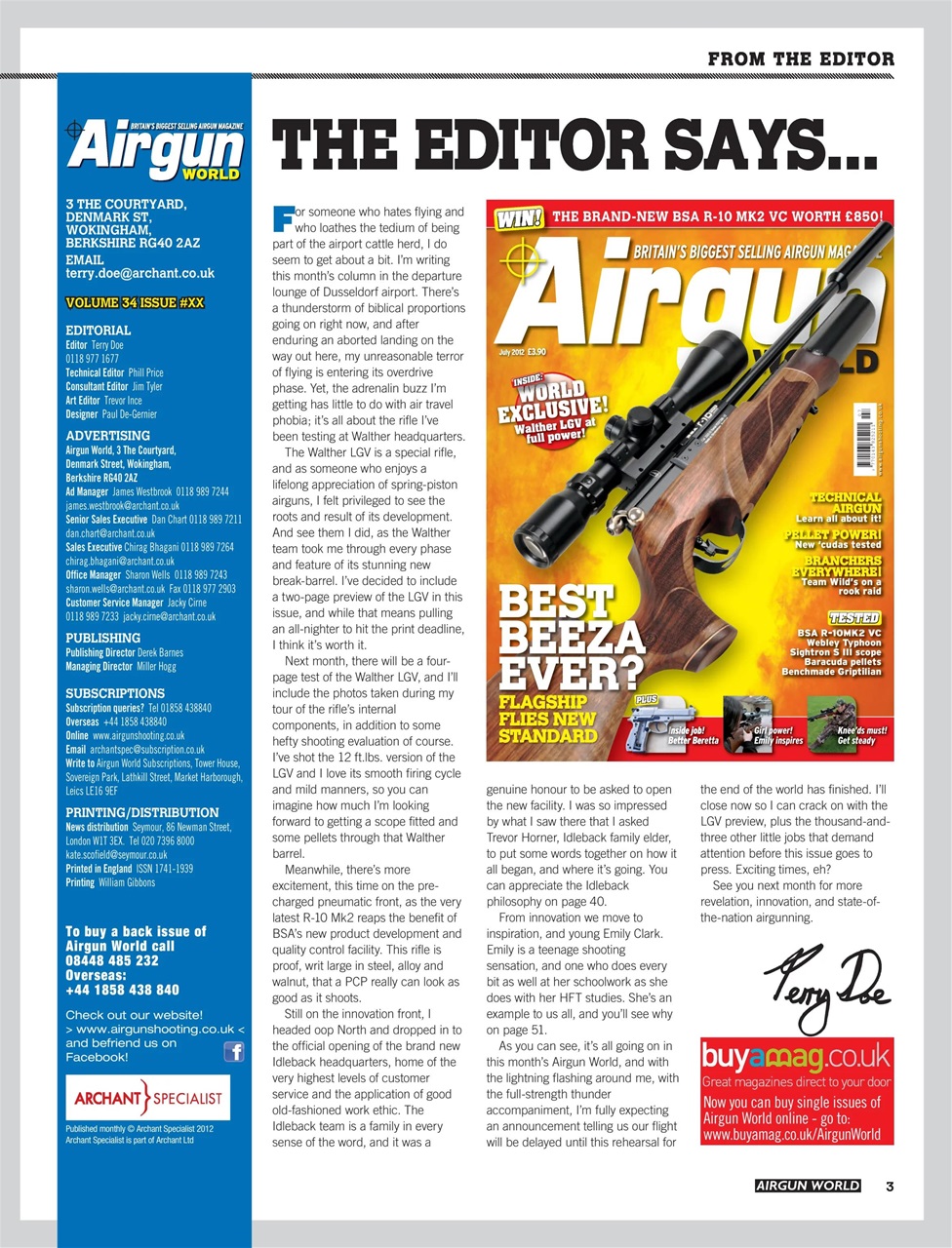 Airgun World Preview Pages