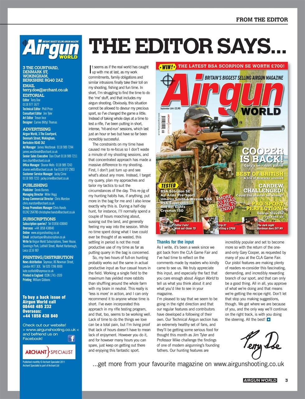 Airgun World Preview Pages