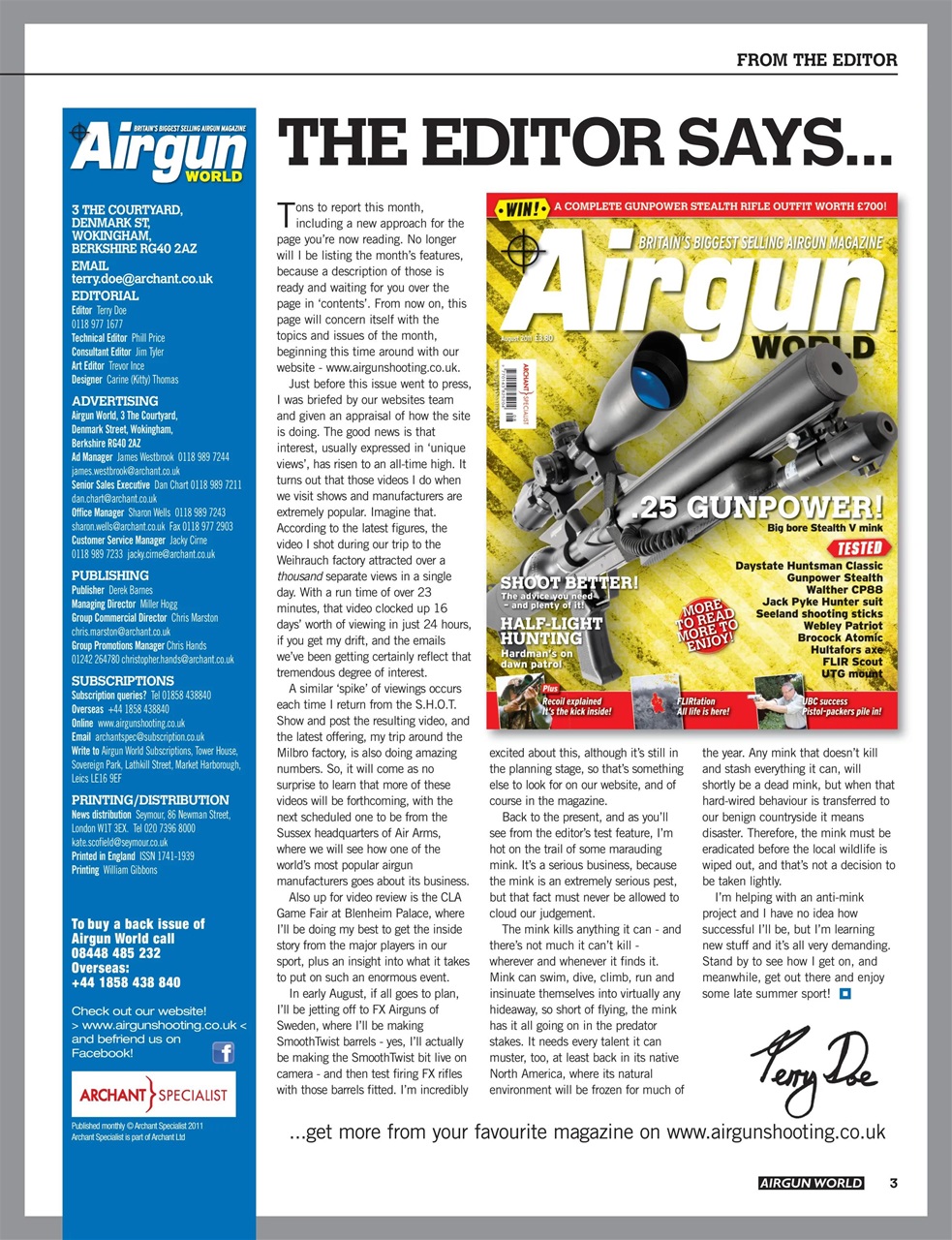 Airgun World Preview Pages