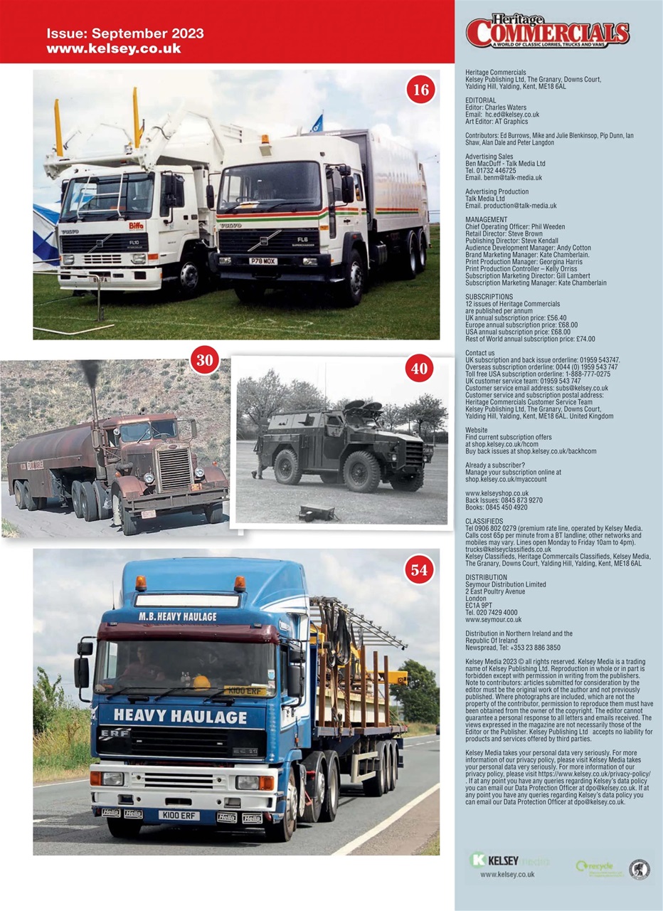 Heritage Commercials Magazine Preview Pages