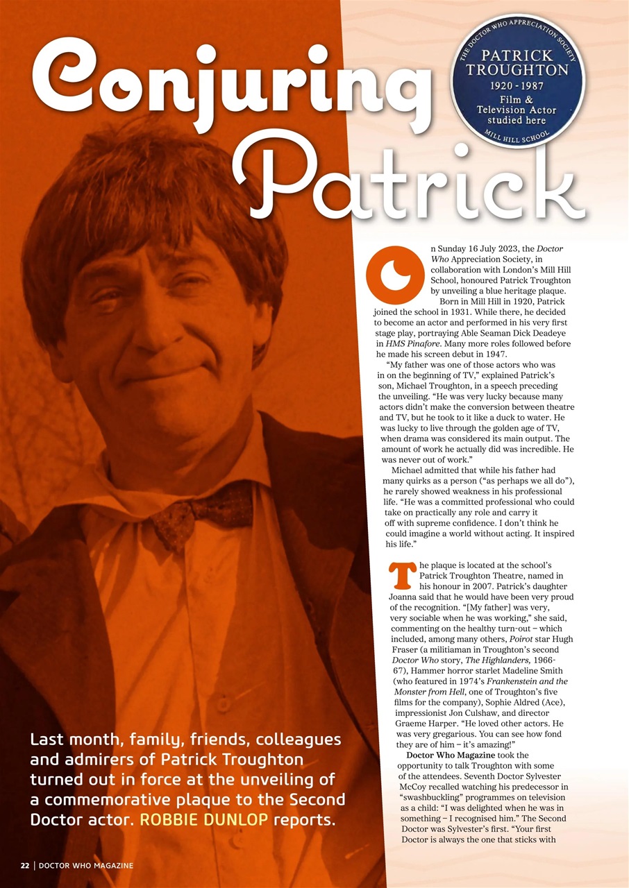 Doctor Who Magazine Preview Pages