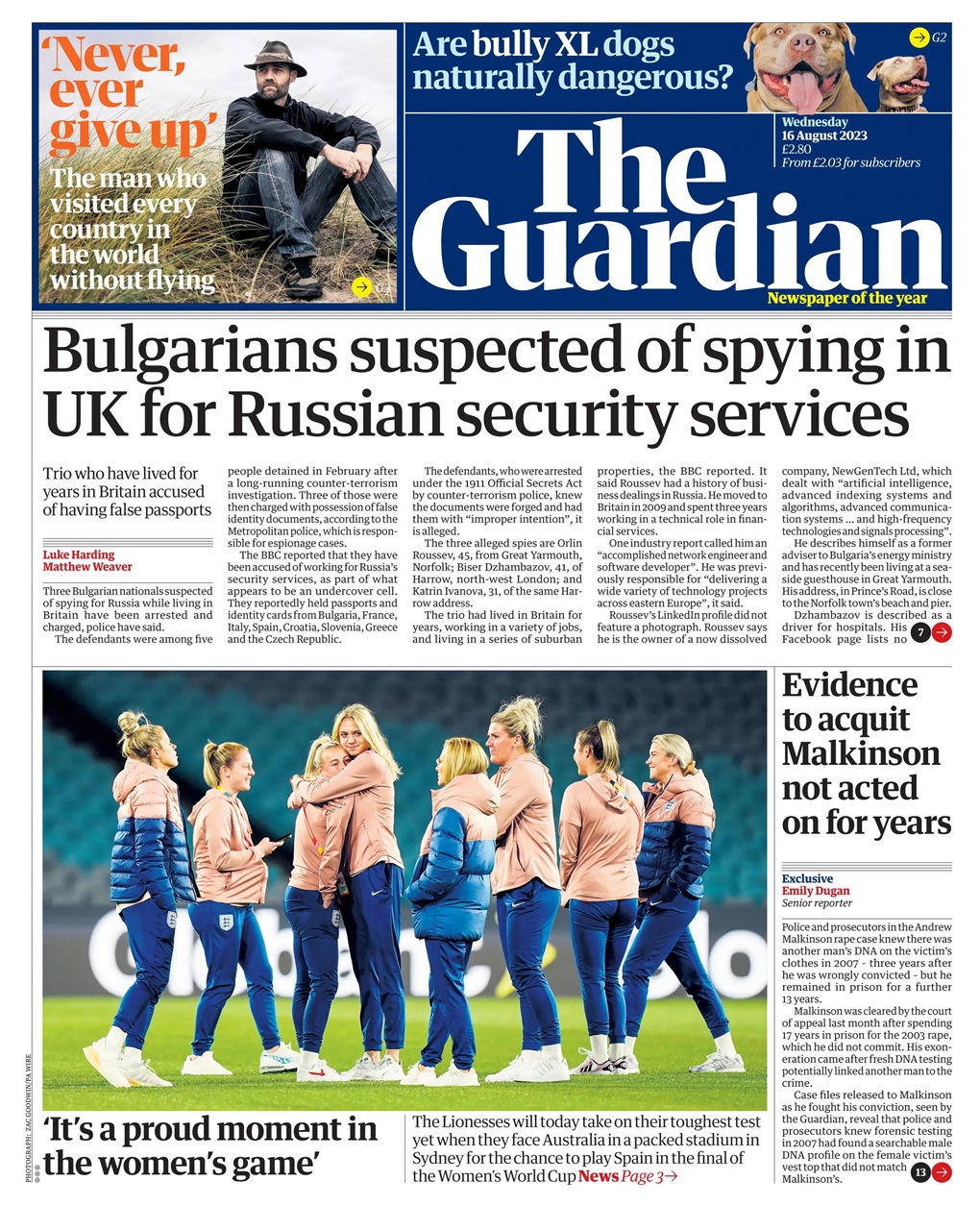 The Guardian Newspaper Preview Pages