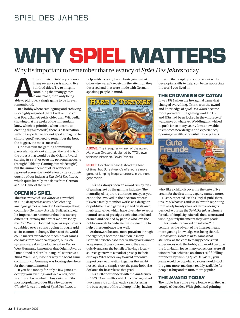 Tabletop Gaming Preview Pages