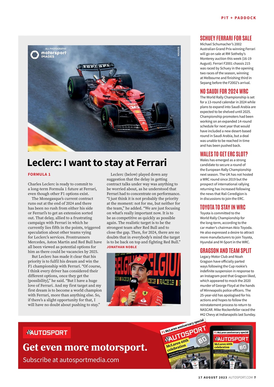 Autosport Preview Pages