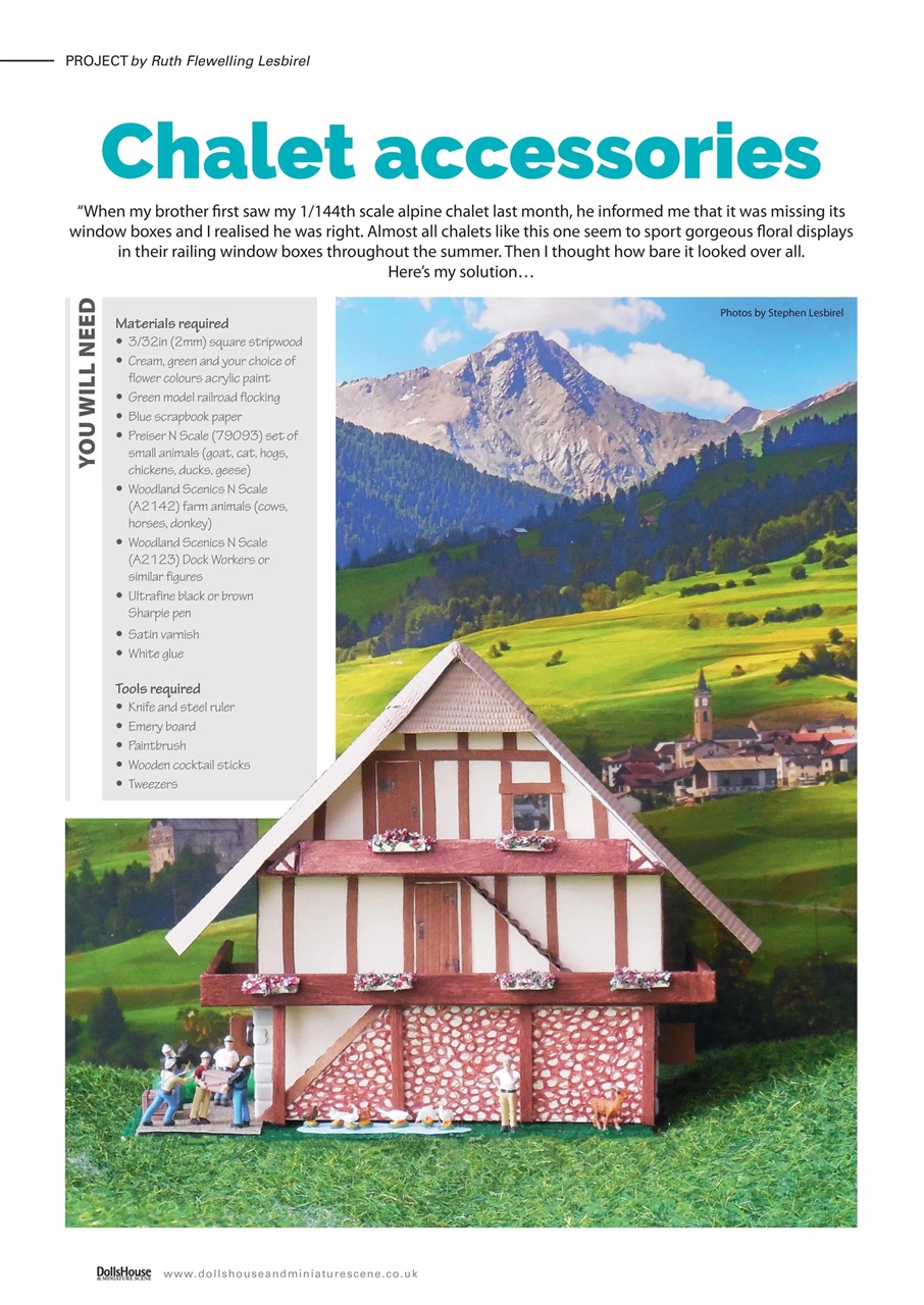 Dolls House and Miniature Scene Preview Pages