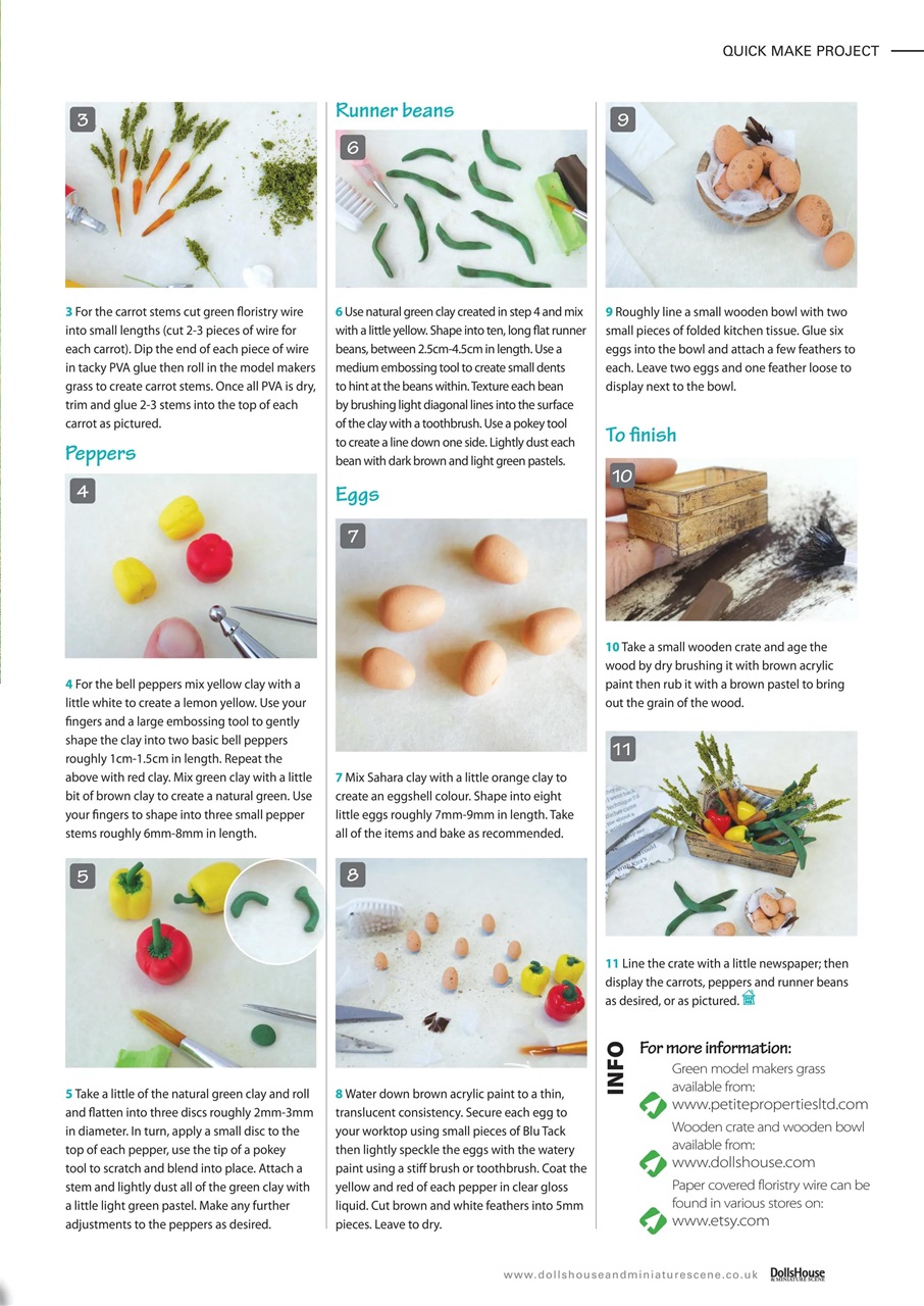 Dolls House and Miniature Scene Preview Pages