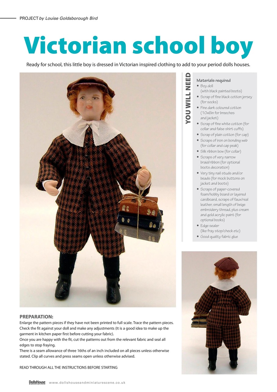 Dolls House and Miniature Scene Preview Pages