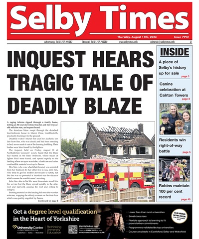 Selby Times issue August 17th 2023