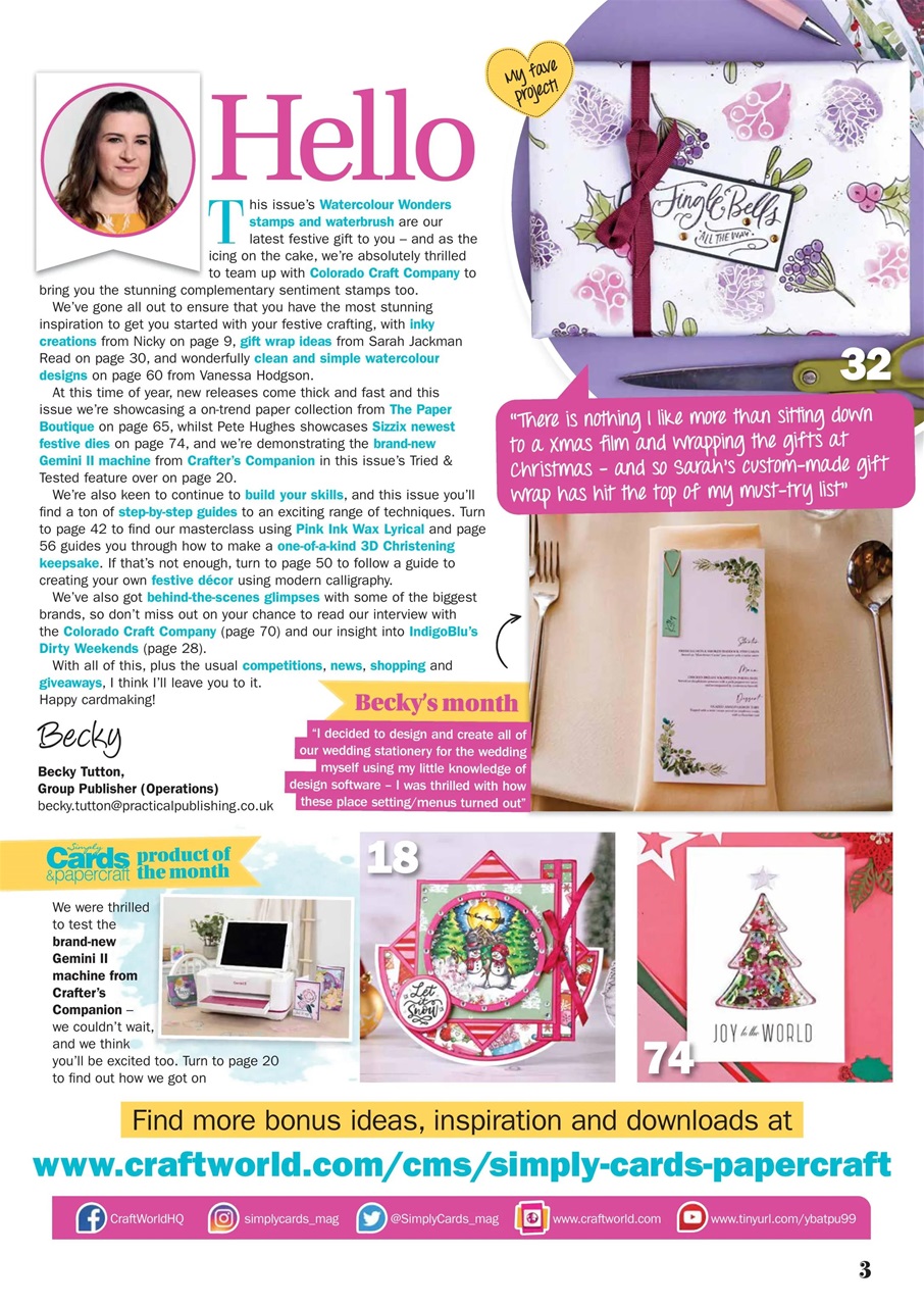 Simply Cards & Papercraft Preview Pages