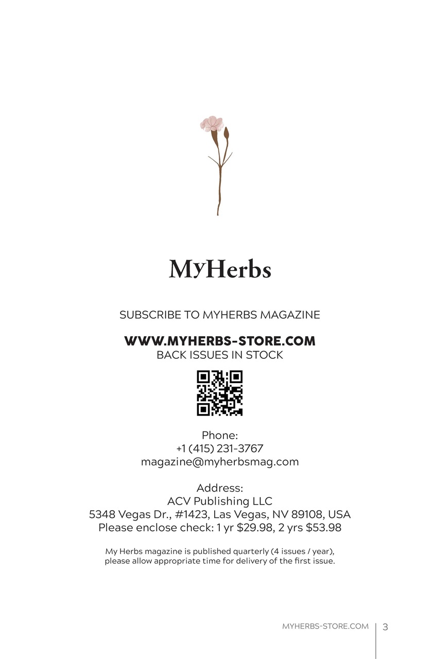 My Herbs Magazine Preview Pages