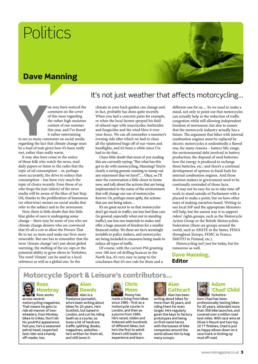 Motorcycle Sport & Leisure Preview Pages