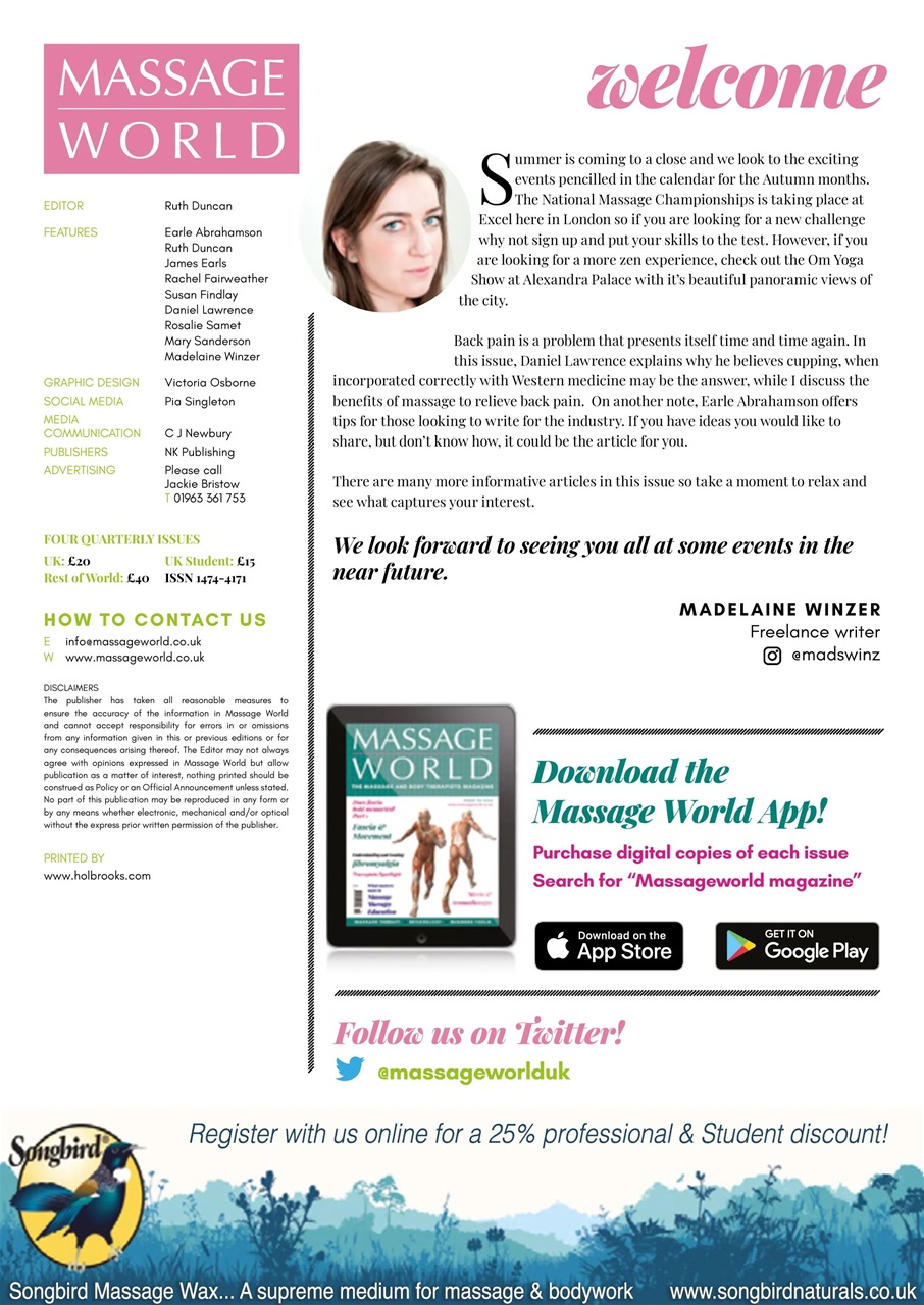 Massage World Preview Pages
