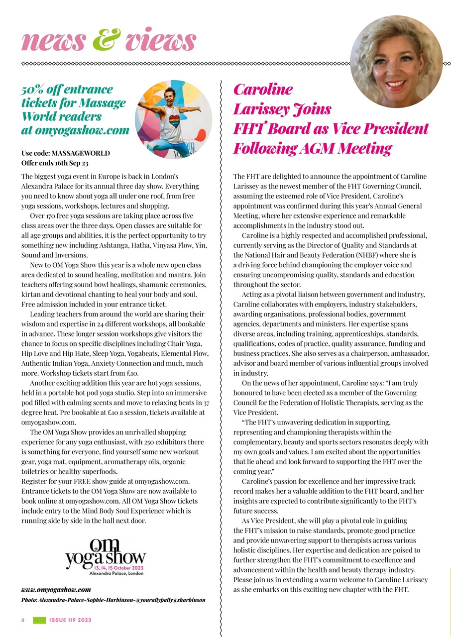 Massage World Preview Pages